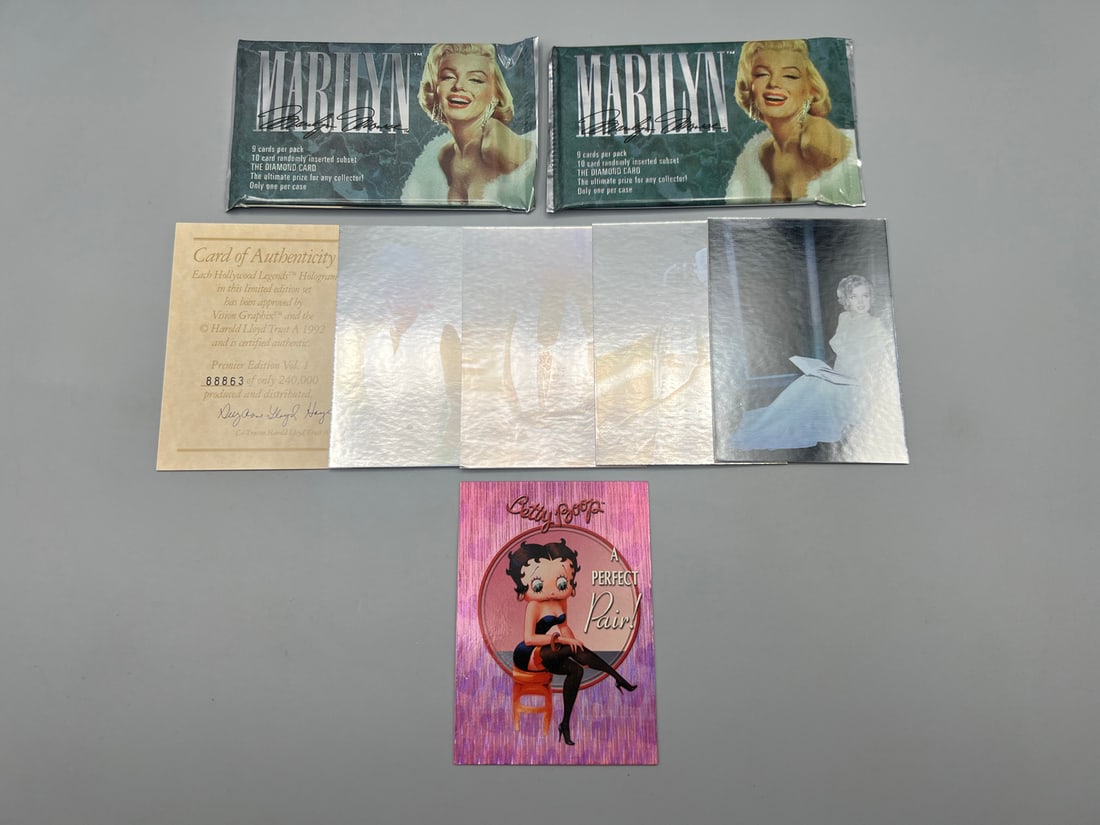 Lot of Assorted Marilyn Monroe & Betty Boop Non-Sports Trading Cards W/ Packs & Set (1 of 3)