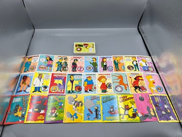 1994 Skybox The Simpsons Complete 40 Card Set W/ Partial 20/30 Card Itchy & Scratchy Insert Set