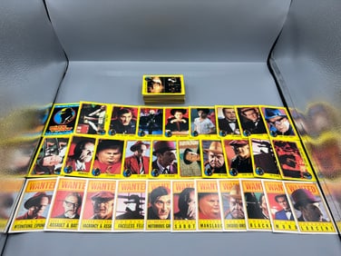 1990 Topps Dick Tracy Complete Set W/ Complete Sticker Set
