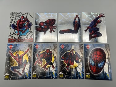 Lot of (8) Spider-Man Insert Trading Cards