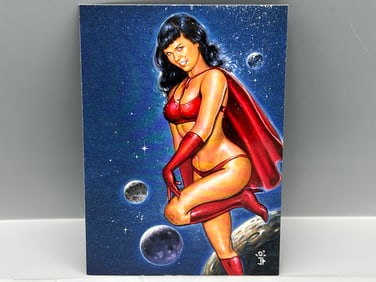 2011 Bettie Page Private Collection Promo Card #/1000 - Very hard to find card