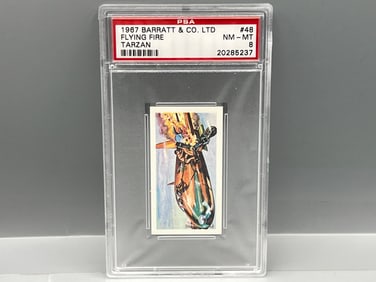 1967 Barratt & Co. LTD Tarzan Flying Fire #48 PSA NM-MT 8