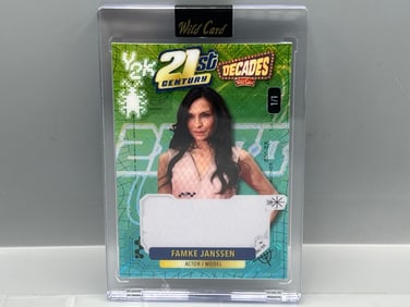 2024 Wild Card Decades National Pre Production Proof Famke Janssen #1/1 - One of One!