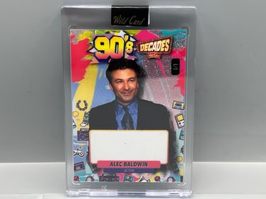 2024 Wild Card Decades National Pre Production Proof Alec Baldwin #1/1 - One of One!