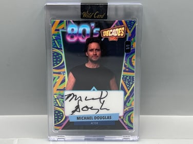 2024 Wild Card Decades National Michael Douglas Auto #1/1 - One of One!