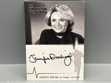 2004 Rittenhouse Six Million Dollar Man Jennifer Darling Binder Exclusive On Card Auto #A11 - Peggy
