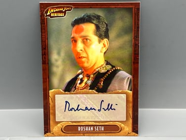 2008 Topps Heritage Indiana Jones Roshan Seth As Chattar Lal Autograph Card