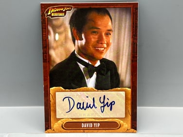 2008 Topps Heritage Indiana Jones David Yip As Wuhan Autograph Card