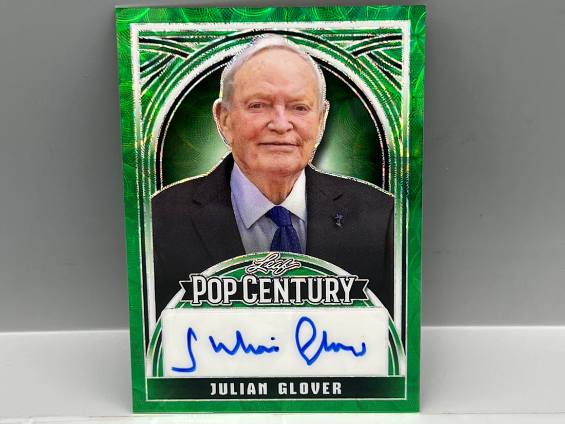2024 Leaf Pop Century Julian Glover Green Auto #1/4 - Star Wars, Indiana Jones, Game of Thrones, (1 of 2)