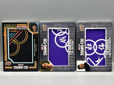 Lot of (3) 2023 Upper Deck Shang-Chi Manufactured Puzzle Patches Cards