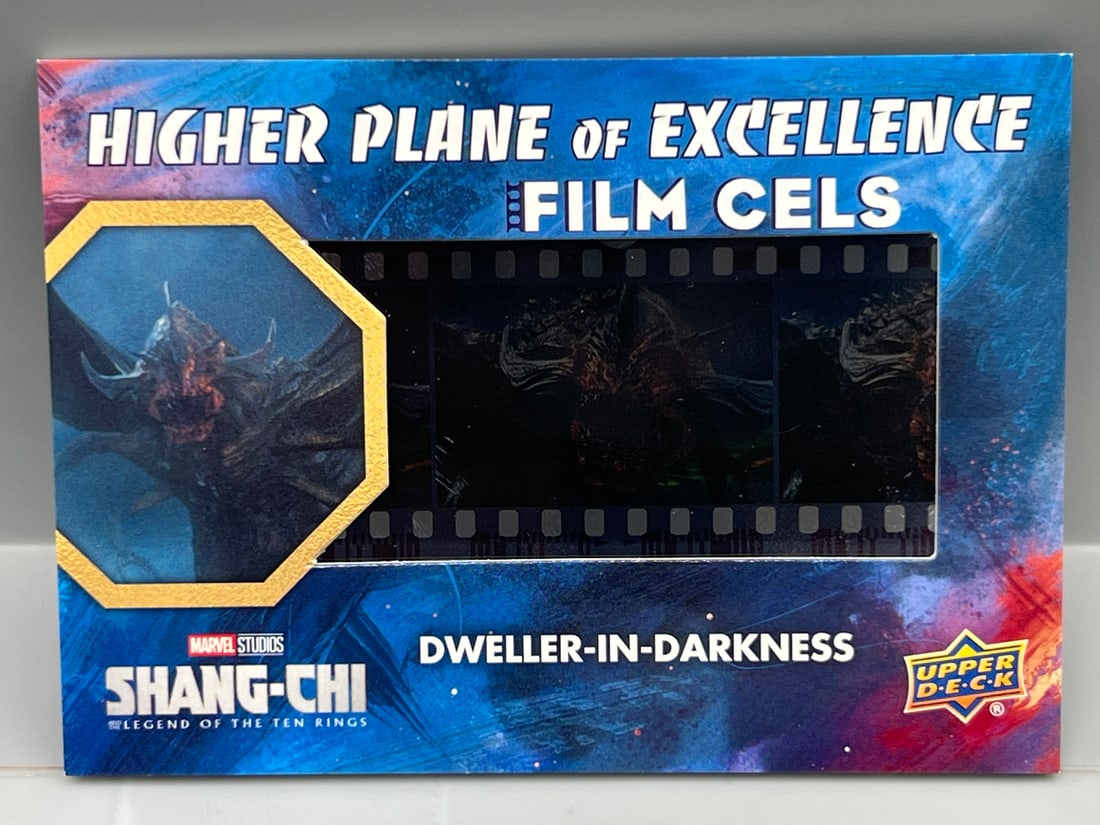 2023 Upper Deck Shang-Chi Higher Plane of Excellence Tier Four Dweller-In-Darkness Film Cell #FC-25: 2023 Upper Deck Shang-Chi Higher Plane of Excellence Tier Four Dweller-In-Darkness Film Cell #FC-25 - 1 In 240 Packs