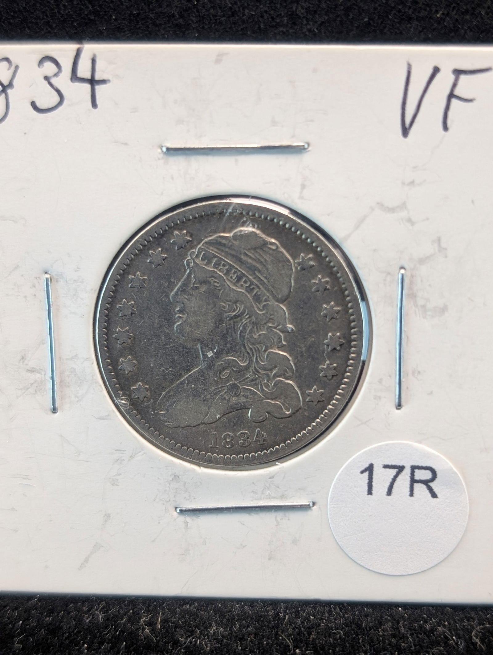 1834 Capped Bust 25c. VF (1 of 2)