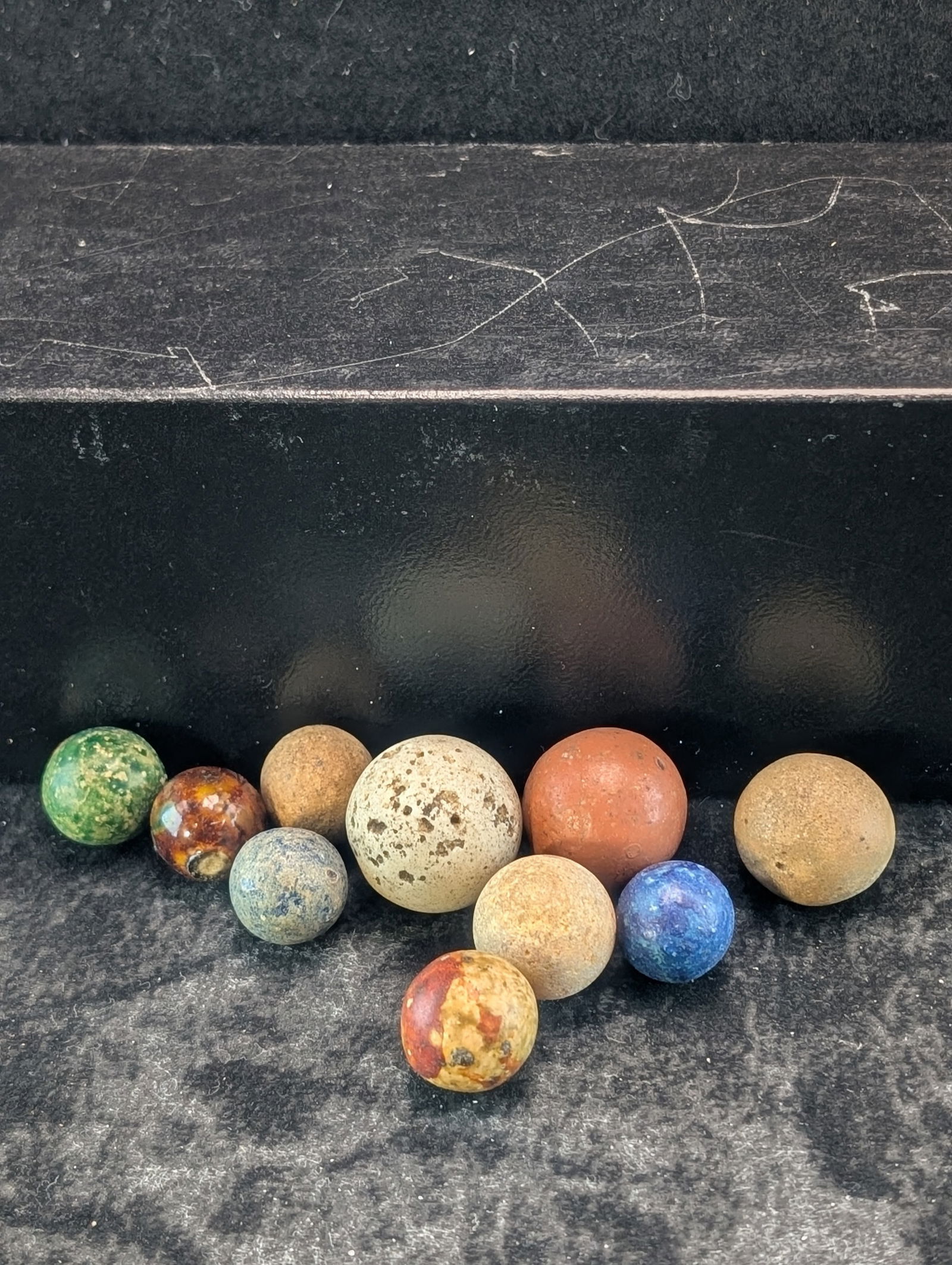 10 Civil War Era Marbles 1860's, With Bennington's (1 of 2)