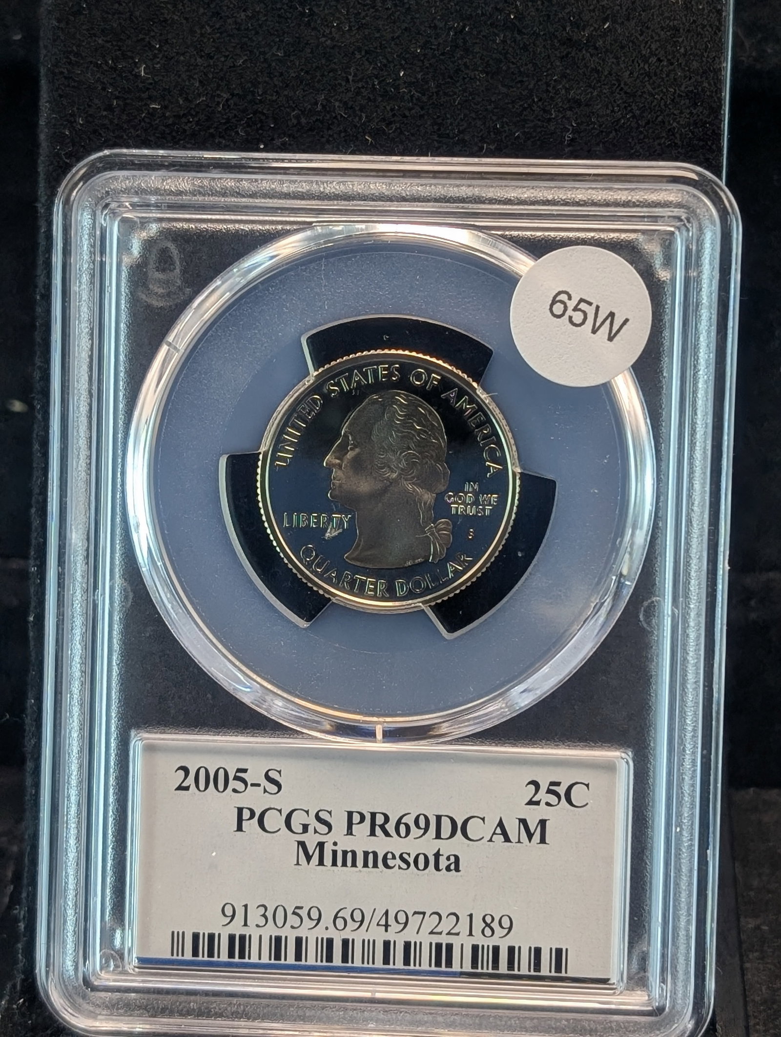 2005-S - Minnesota State Quarter - PCGS PR69DCAM: 2005-S - Minnesota State Quarter - PCGS PR69DCAM