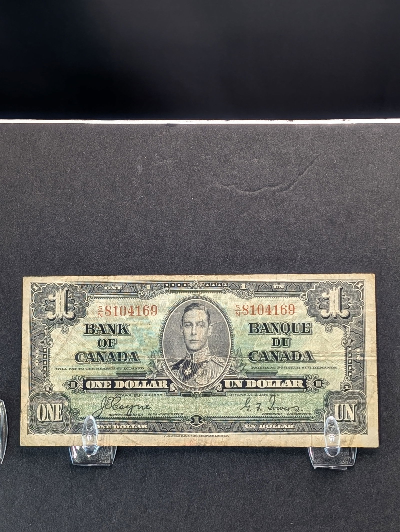 1937 Canada One Dollar Note (1 of 2)
