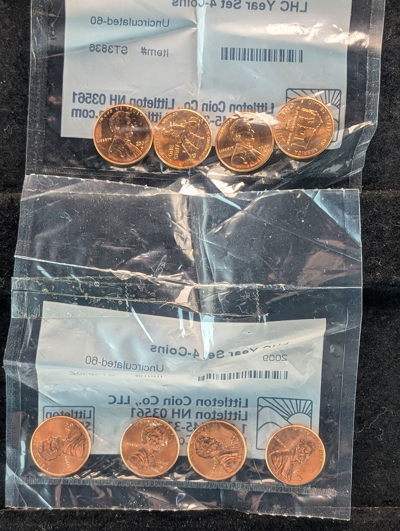 Lot of 2 - 2009-D 4 Coin Sets (8 Coin Total) - Littleton Coin Pkg (1 of 5)