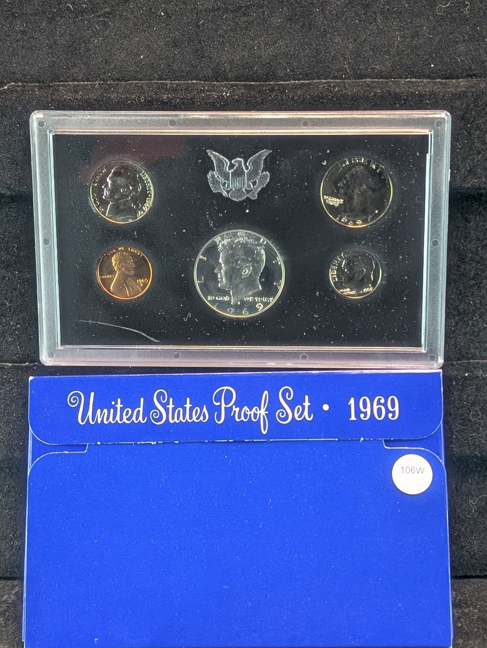 1969-S U.S. Mint Proof Set, Contains the 40% Silver Kennedy Half Dollar (1 of 3)