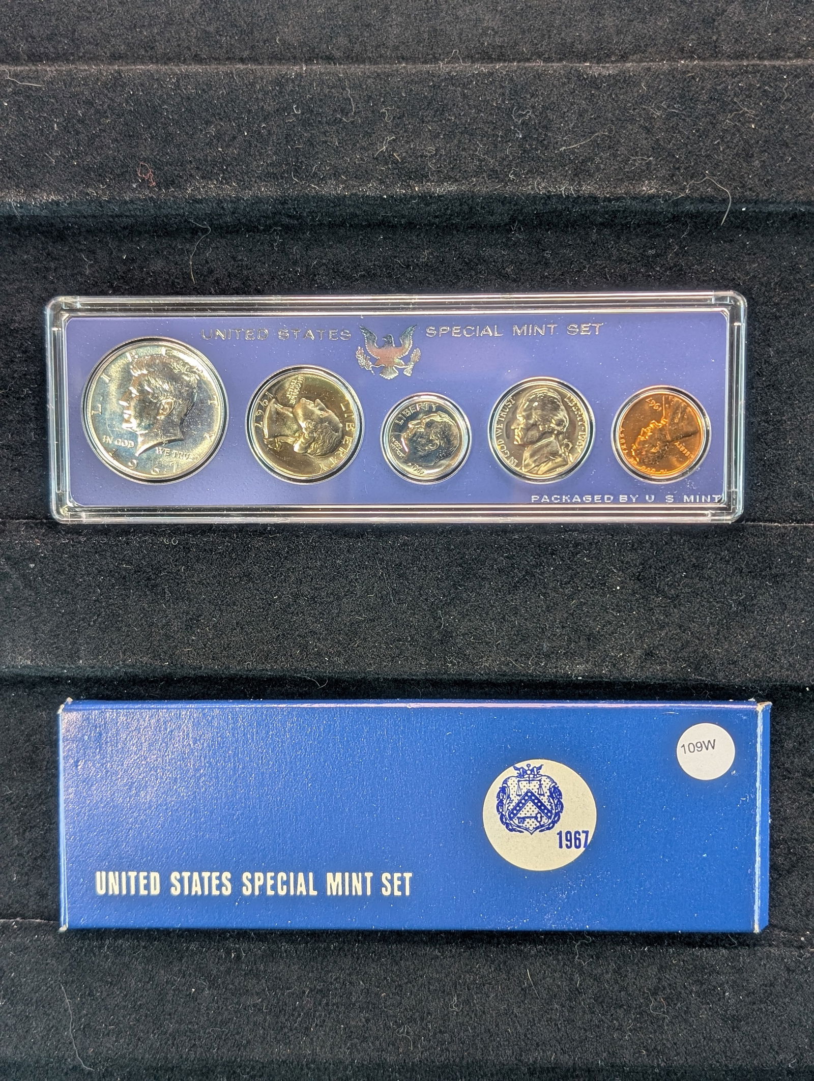 1967 U.S. Mint Special Mint Set, Contains the 40% Silver Kennedy Half Dollar (1 of 4)