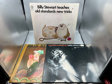 Lot of (3) Assorted Billy Stewart Vinyl Albums - Varying Conditions