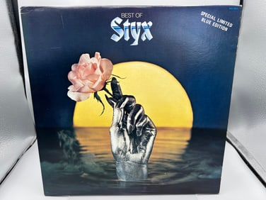 1977 Styx Best of Styx Blue Translucent Canada Released Vinyl Album - BXL1-2250