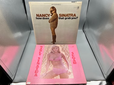1966 Nancy Sinatra How Does That Grab You? & 1967 Nancy Sintra Sugar Vinyl Albums - RS 6207 & R 6239
