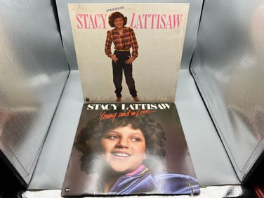 1980 Stacy Lattisaw Let Me Be Your Angel & 1979 Stacy Lattisaw Young And In Love Vinyl Albums - SD