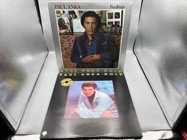 1975 Paul Anka Feelings & 1974 Paul Anka Gold Vinyl Albums - UA-LA367 & SASH-3704/2