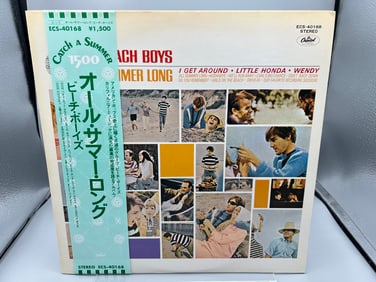 Unknown Release Date The Beach Boys All Summer Long Japan Released Reissue Vinyl Album - ECS-40168