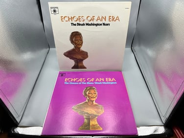 1971 & 1972 Dinah Washington Echoes of An Era The Queen of The Blues/Dinah Washington Vinyl Albums -