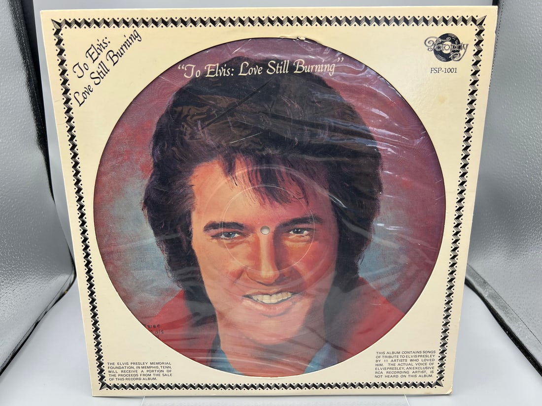 1978 Various Artist Compilation To Elvis: Love Still Burning Picture Disc Vinyl Album - FSP-1001 (1 of 4)