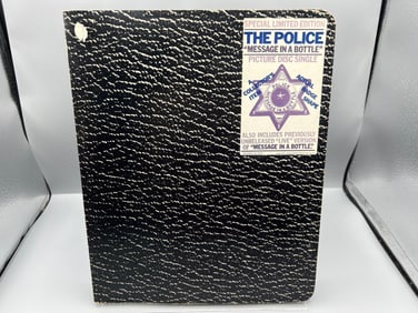 1980 The Police Message In A Bottle 45 RPM 7" Limited Edition Badge Shaped Picture Disc Vinyl - PR
