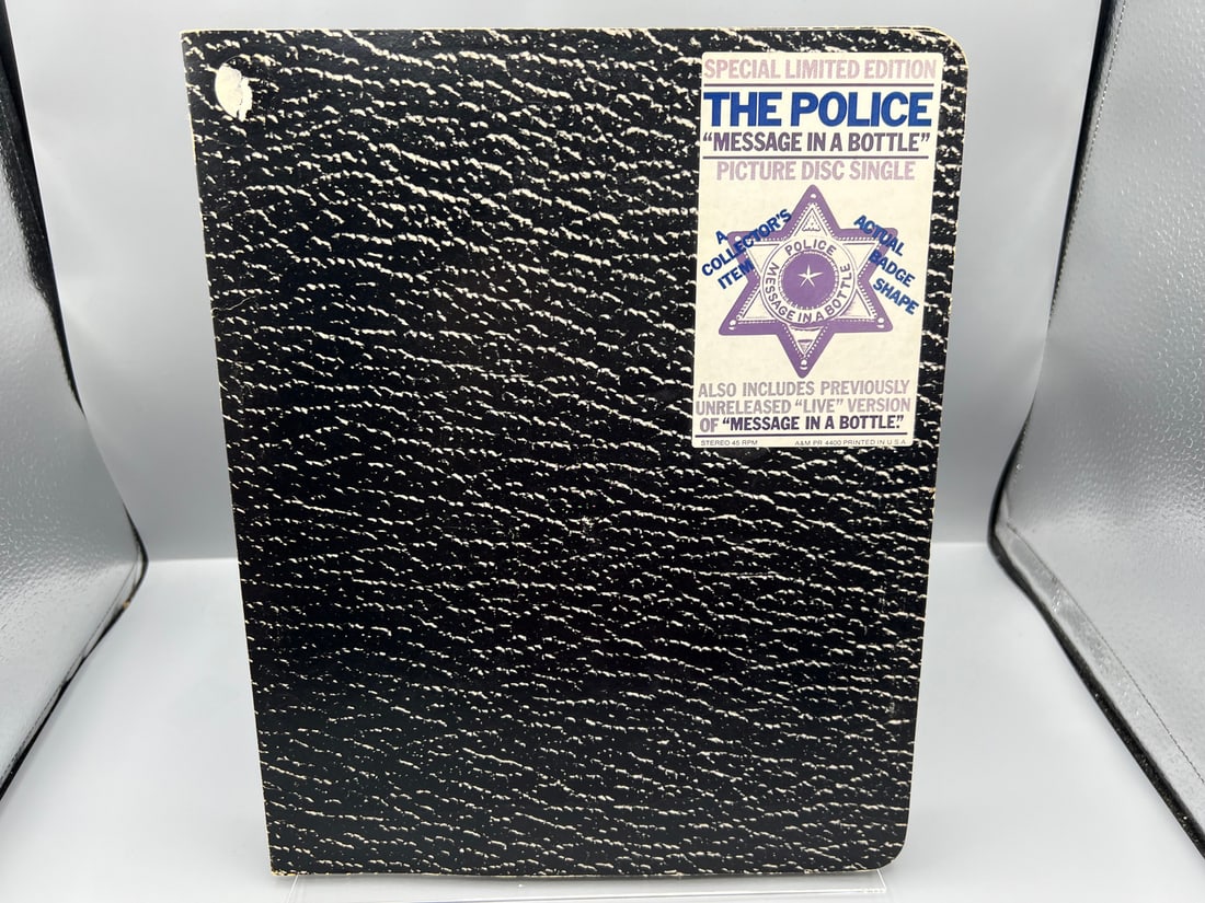 1980 The Police Message In A Bottle 45 RPM 7" Limited Edition Badge Shaped Picture Disc Vinyl - PR (1 of 5)