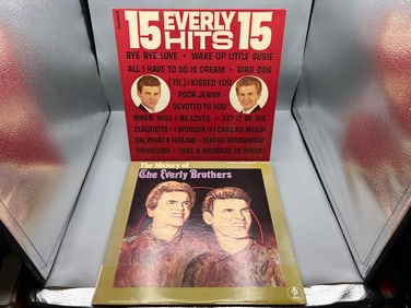 1963 The Everly Brothers Fifteen Everly Hits & 1973 The Everly Brothers The History of The Everly