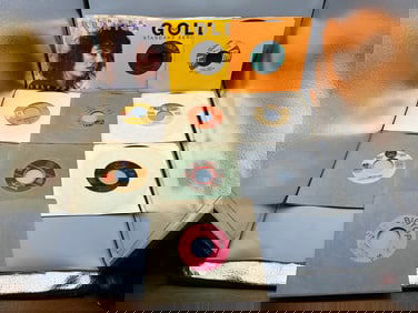 Lot of (10) Assorted 45 RPM Records - Varying Conditions