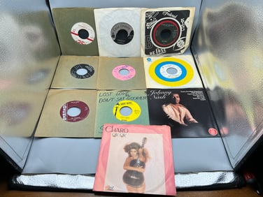 Lot of (10) Assorted 45 RPM Records - Varying Conditions