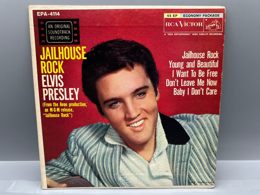 1957 Elvis Presley Jailhouse Rock 45 RPM EP Record - EPA-4114 (1 of 4)