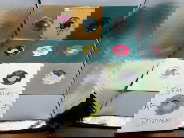 Lot of (10) Assorted 45 RPM Records - Varying Conditions