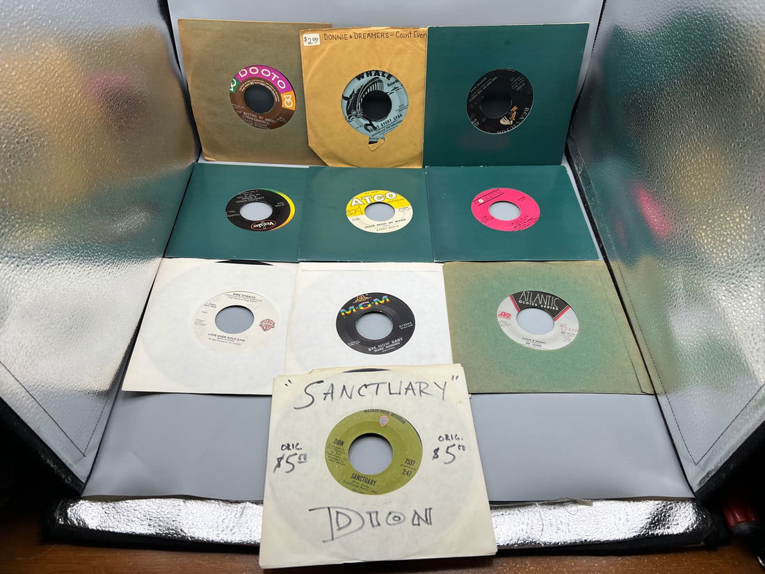 Lot of (10) Assorted 45 RPM Records - Varying Conditions (1 of 3)