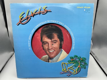 1979 Elvis Presley It Won't Seem Like Christmas (Without You) 45 RPM Record - PC 9464