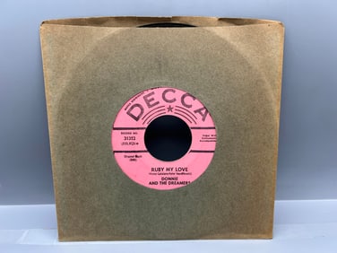 1961 Donnie And The Dreamers Ruby My Love/Carole 45 RPM Record - 31312