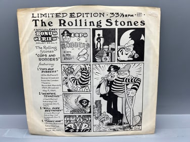 1973 The Rolling Stones Cops And Robbers Unofficial Release 45 RPM Record - RS MAXI 9001
