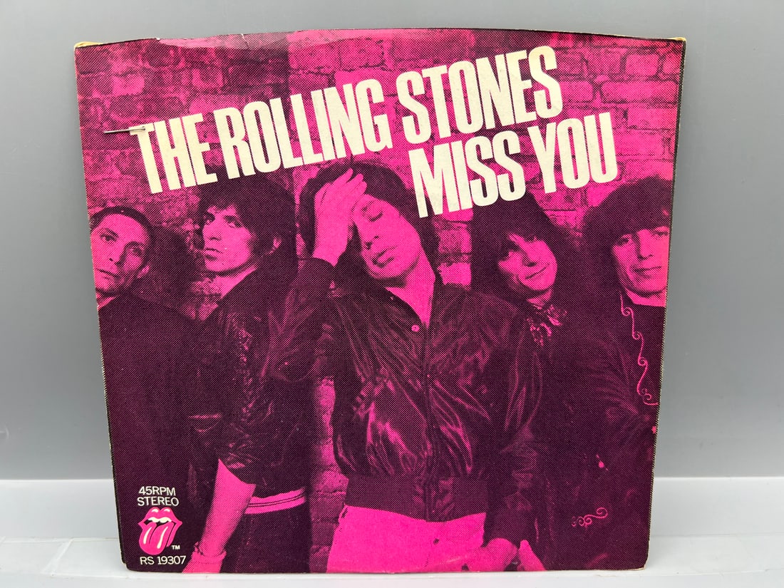 1978 The Rolling Stones Miss You/Far Away Eyes 45 RPM Record - RS 19307 (1 of 4)