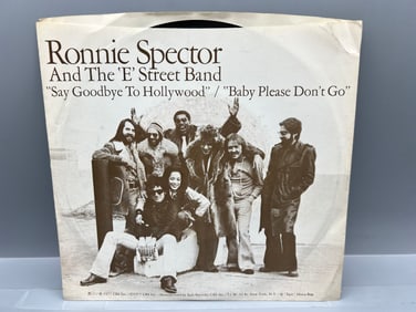 1977 Ronnie Spector & The E Street Band Baby Please Don't Go/Say Goodbye To Hollywood 45 RPM Record