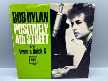 1965 Bob Dylan Positively 4th Street/From A Buick 6 45 RPM Record - 4-43389