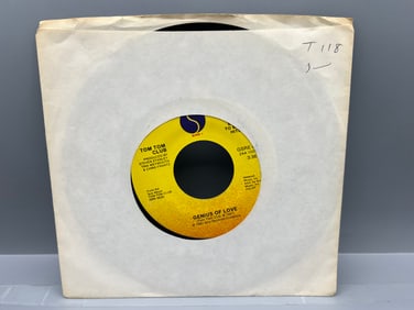 Unknown Release Date Tom Tom Club Genius of Love/Wordy Rappinghood Reissue 45 RPM Record - GSRE 0430
