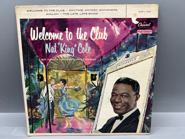 Unknown Release Date Nat King Cole Welcome To The Club Promo 45 RPM EP Record - EAP 1-1120