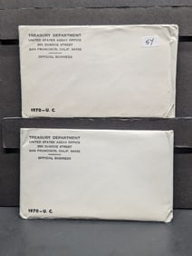 (2) 1970 P&D US Mint Uncirculated Coin Sets - Mint Sealed - Lot of 2