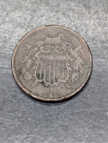 1864 2 Cent Piece