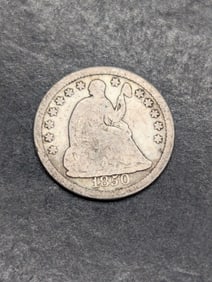 1850 Liberty Seated 1/2 Dime