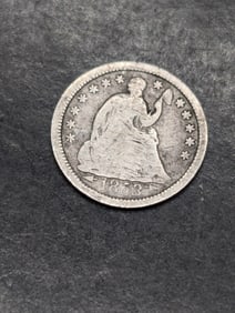 1853 Liberty Seated 1/2 Dime with Arrows